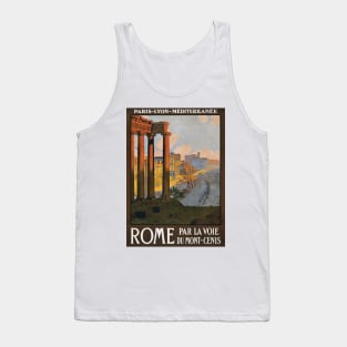 Vintage Travel Poster Italy Rome Tank Top